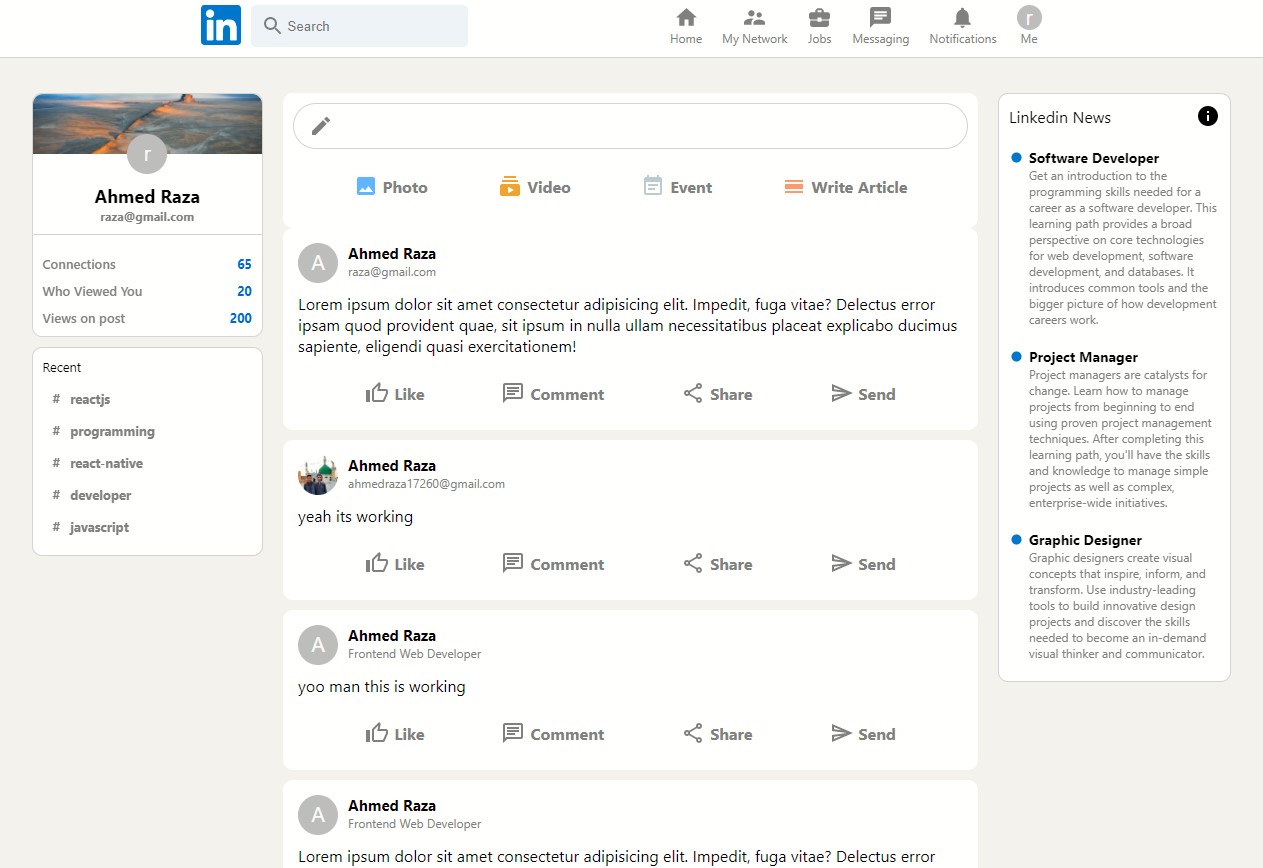 LinkedIn Clone